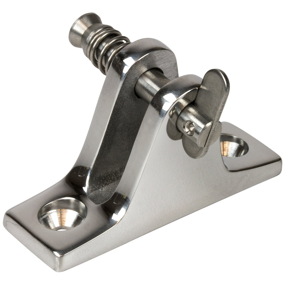 Sea-Dog Stainless Steel Angle Base Deck Hinge - Removable Pin - Deckhand Marine Supply
