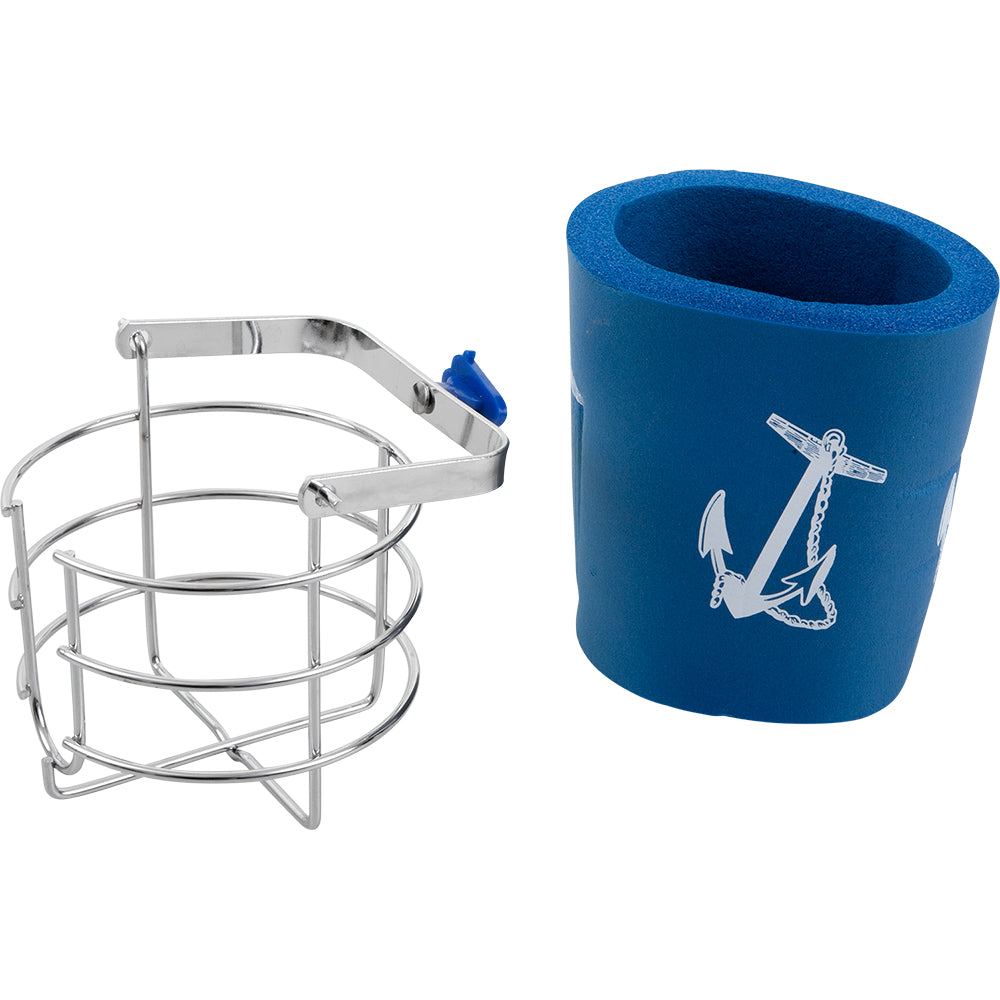 Sea-Dog Chrome Brass Swivel Beverage Holder - Deckhand Marine Supply
