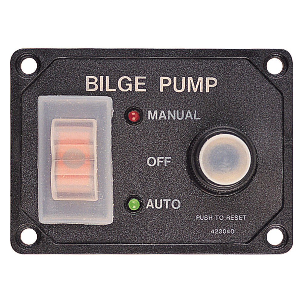 Sea-Dog Splash Guard Bilge Pump Panel w/Circuit - Deckhand Marine Supply