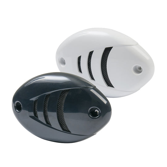 Marinco 12V Drop-In Low Profile Horn w/Black  White Grills - Deckhand Marine Supply
