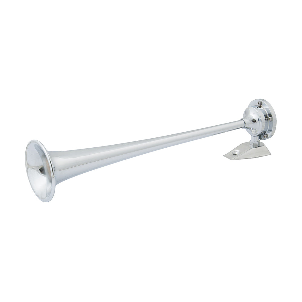 Marinco 12V Chrome Plated Single Trumpet Air Horn - Deckhand Marine Supply
