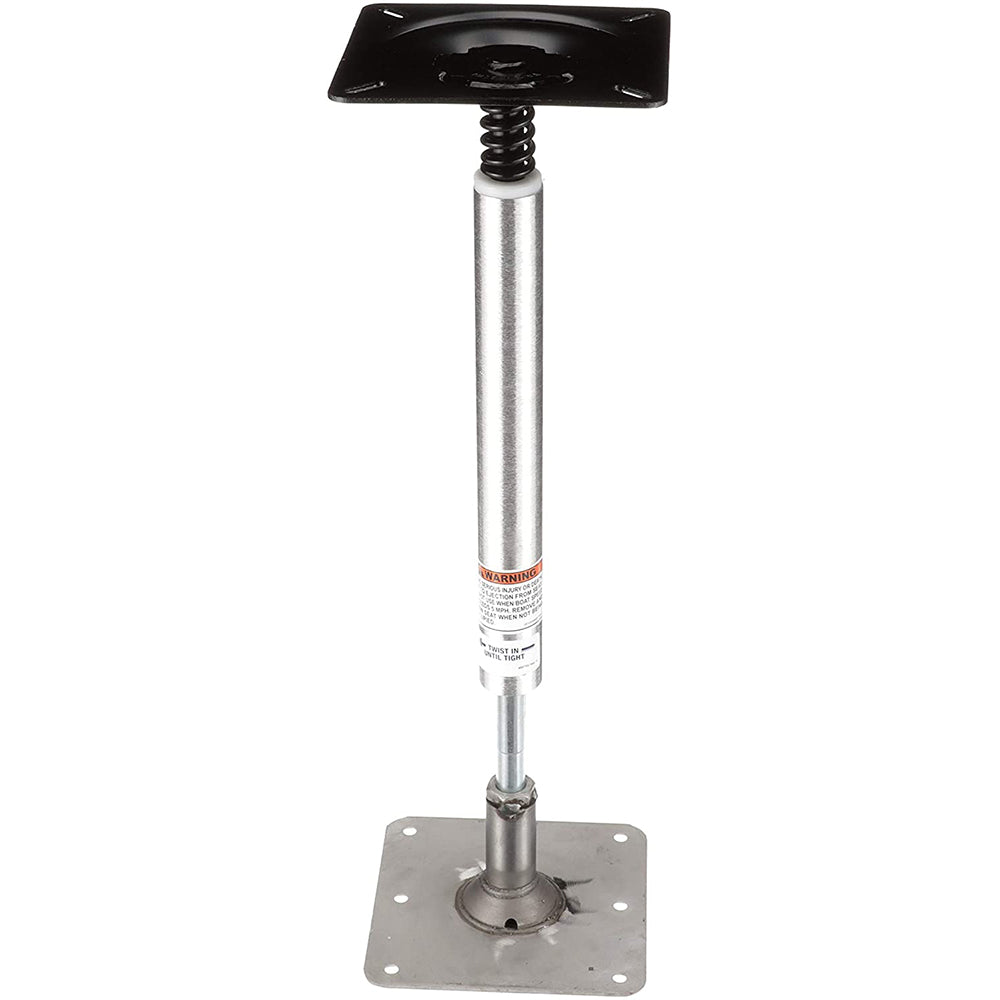 Attwood SWIVL-EZE LockN-Pin 3/4" Pedestal Kit 13" Post 7" x 7" Stainless Steel Base Plate Threaded - Deckhand Marine Supply