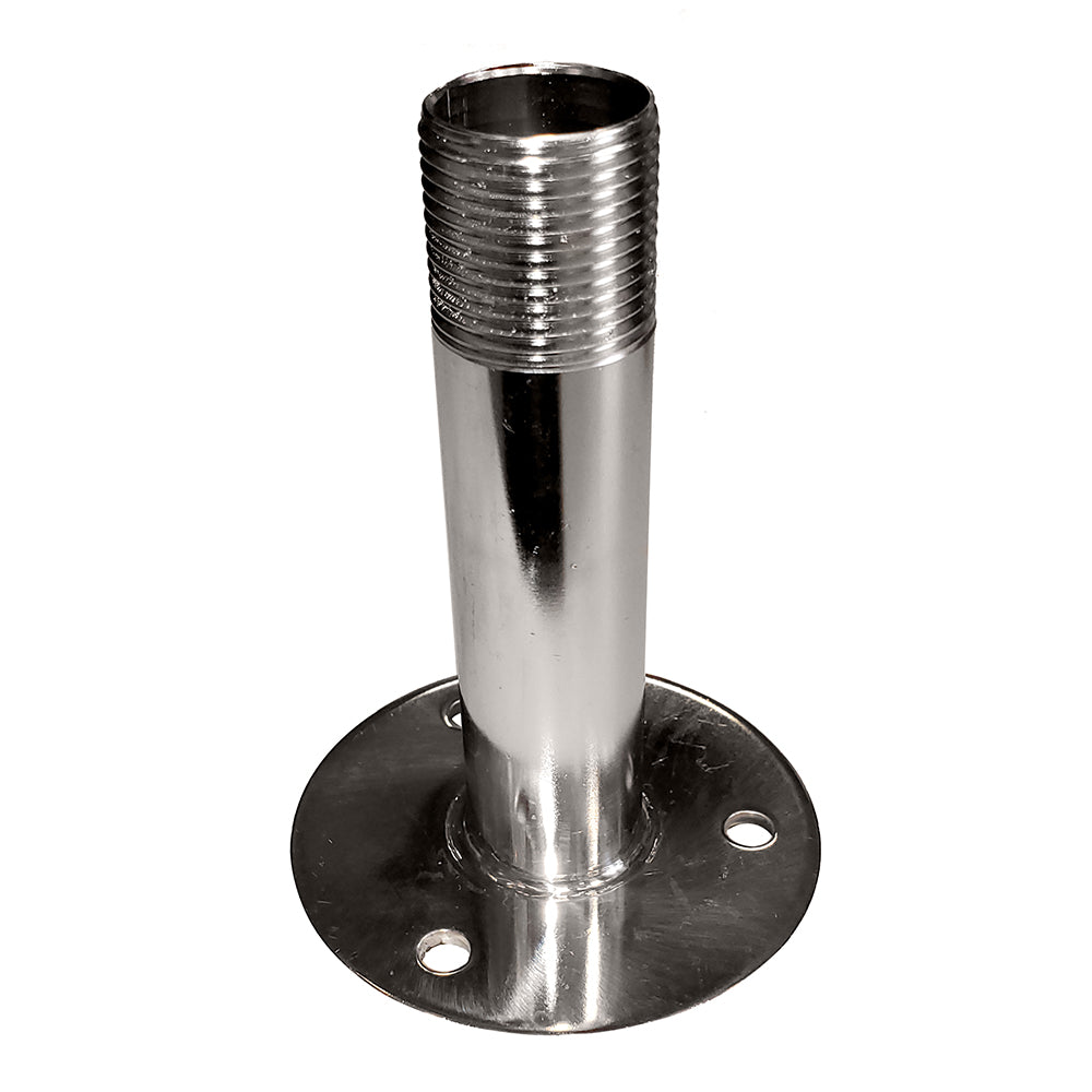 Sea-Dog Fixed Antenna Base 4-1/4" Size w/1"-14 Thread Formed 304 Stainless Steel - Deckhand Marine Supply