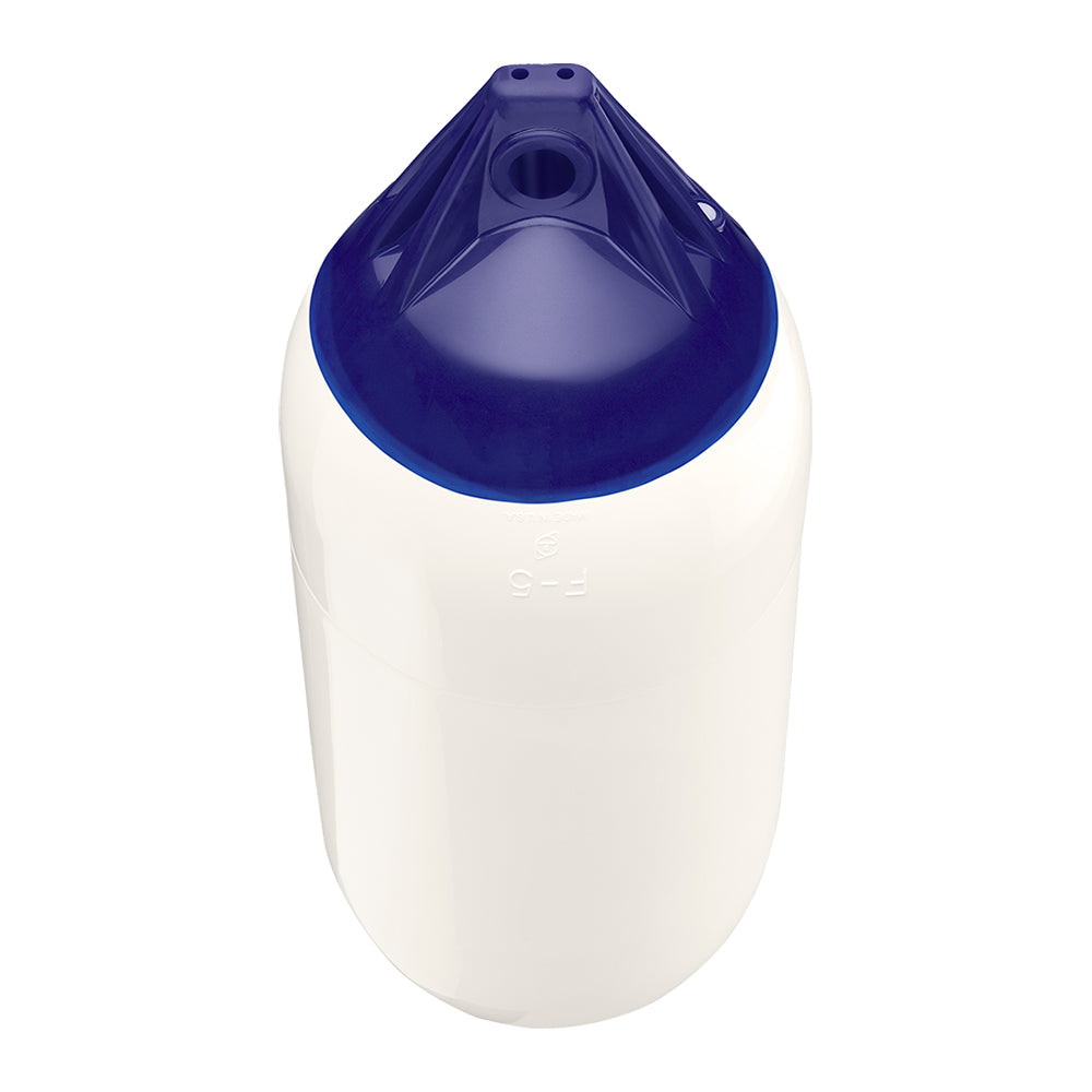 Polyform F-5 Twin Eye Fender 11" x 30" - White - Deckhand Marine Supply