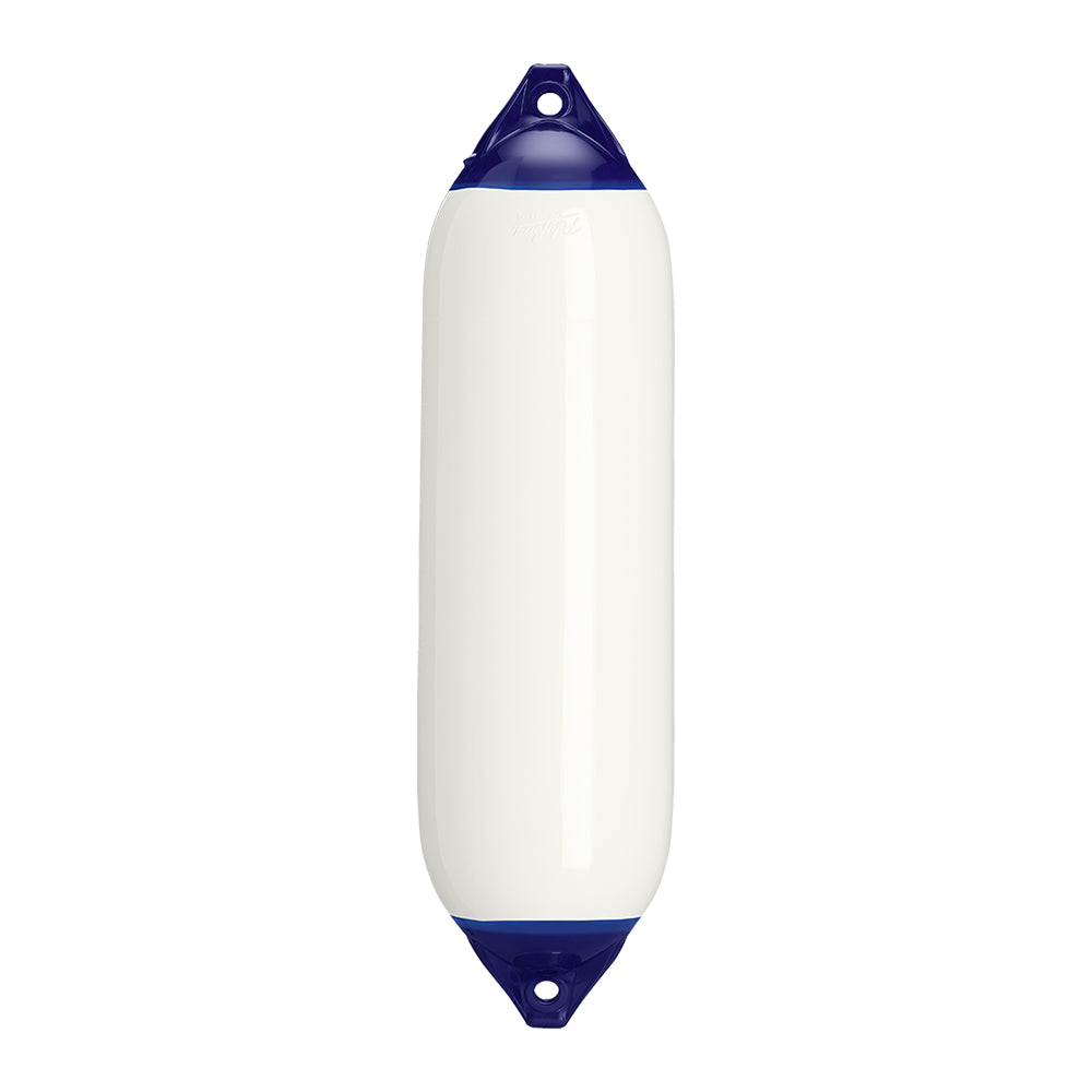 Polyform F-6 Twin Eye Fender 11" x 42" - White - Deckhand Marine Supply