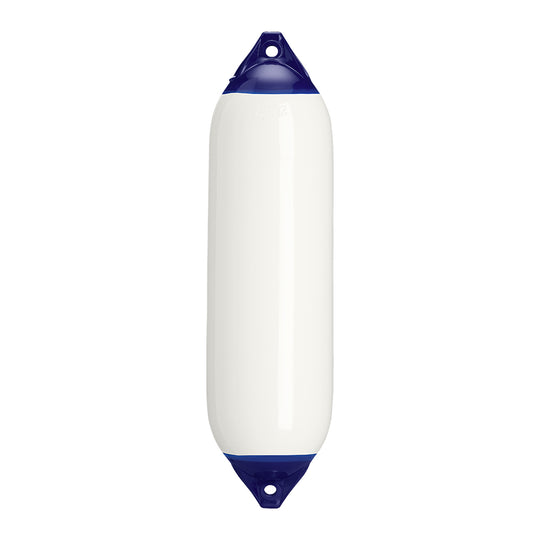 Polyform F-6 Twin Eye Fender 11" x 42" - White - Deckhand Marine Supply