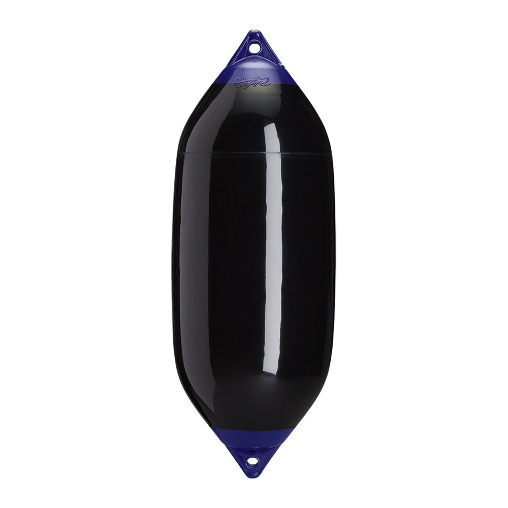 Polyform F-7 Twin Eye Fender 15" x 41" - Black - Deckhand Marine Supply