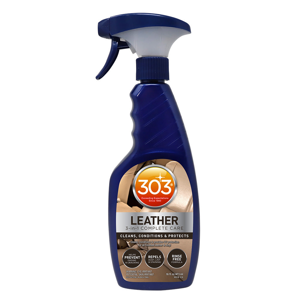 303 Automotive Leather 3-In-1 Complete Care - 16oz - Deckhand Marine Supply