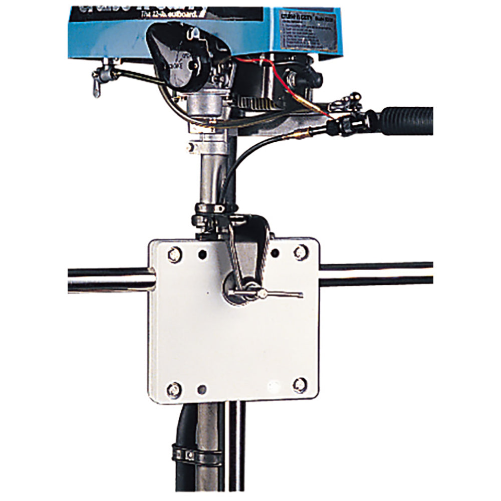 Sea-Dog Poly Rail Mount Motor Bracket - White - Deckhand Marine Supply