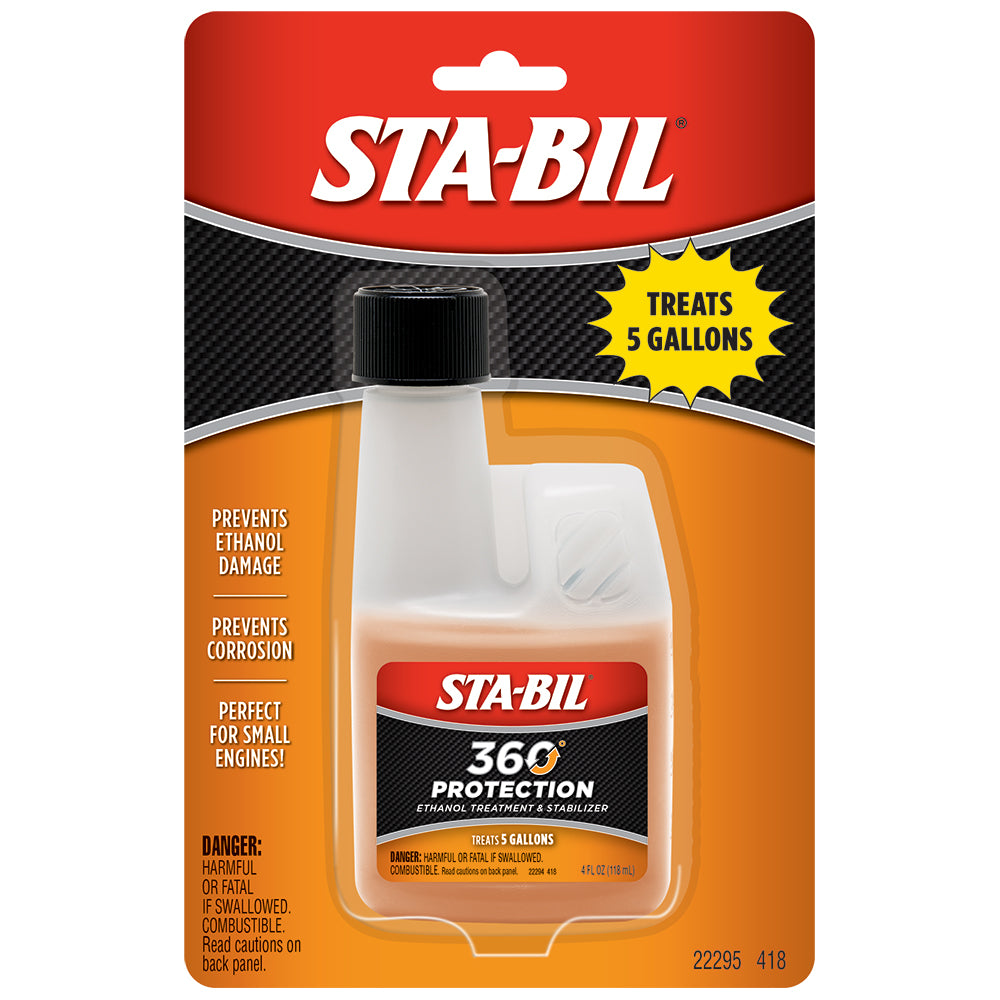 STA-BIL 360 Protection Ethanol Treatment - Small Engine - 4oz - Deckhand Marine Supply