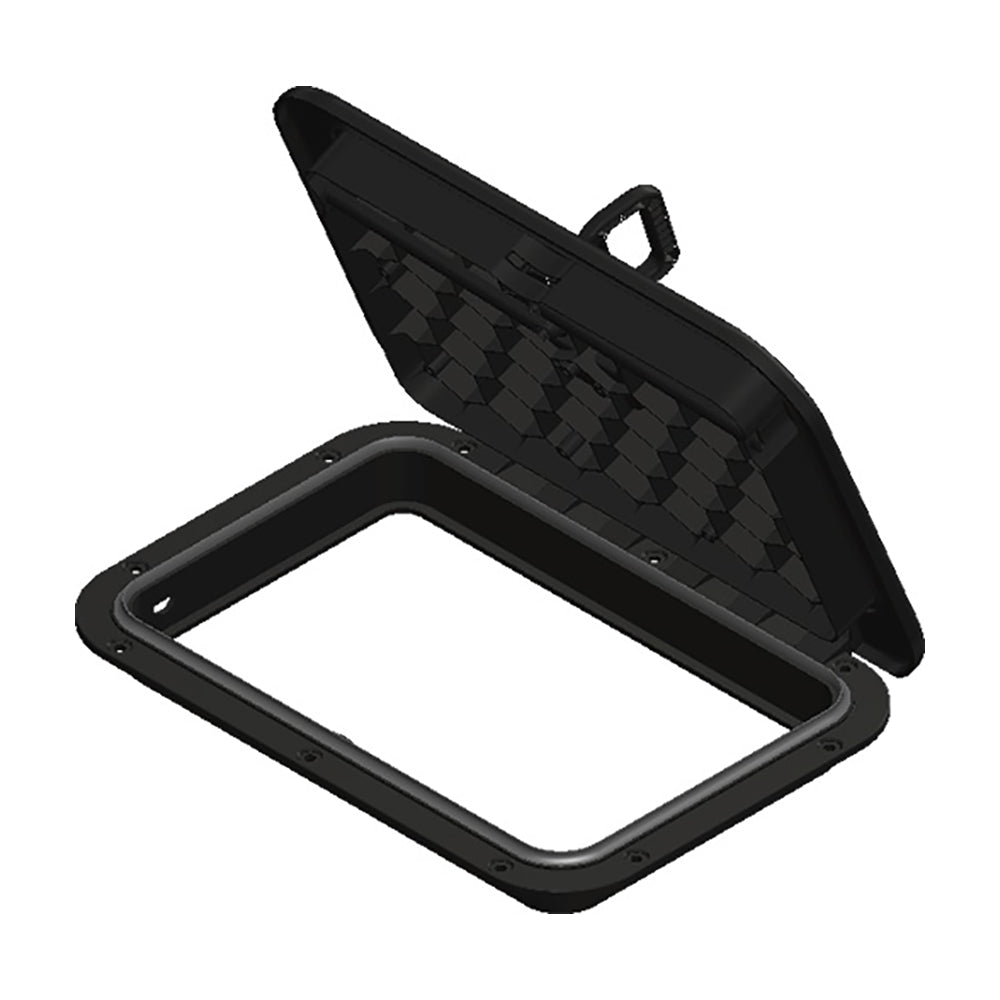 Sea-Dog Triple Lock Rectangular Marine Hatch - 10" x 14" - Black - Deckhand Marine Supply