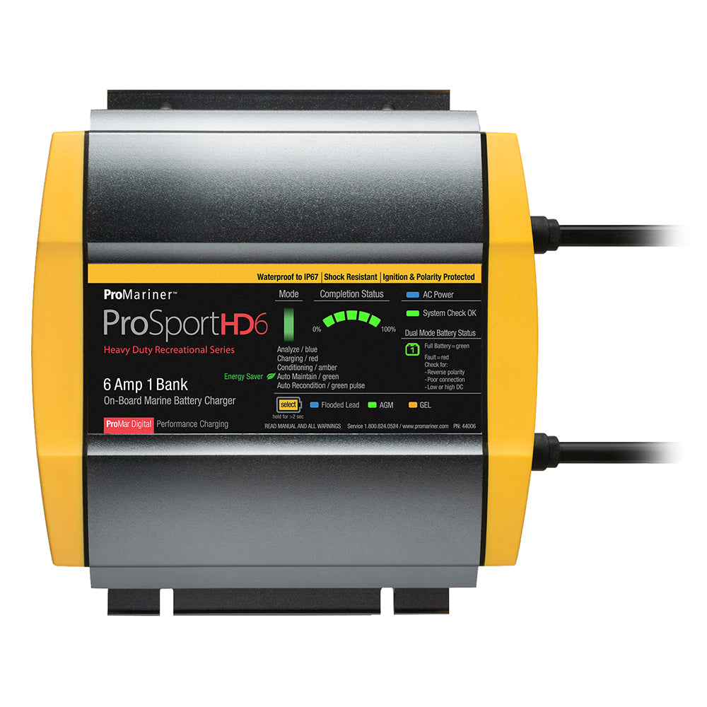 ProMariner ProSportHD 6 Gen 4 - 6 Amp - 1 Bank Battery Charger - Deckhand Marine Supply