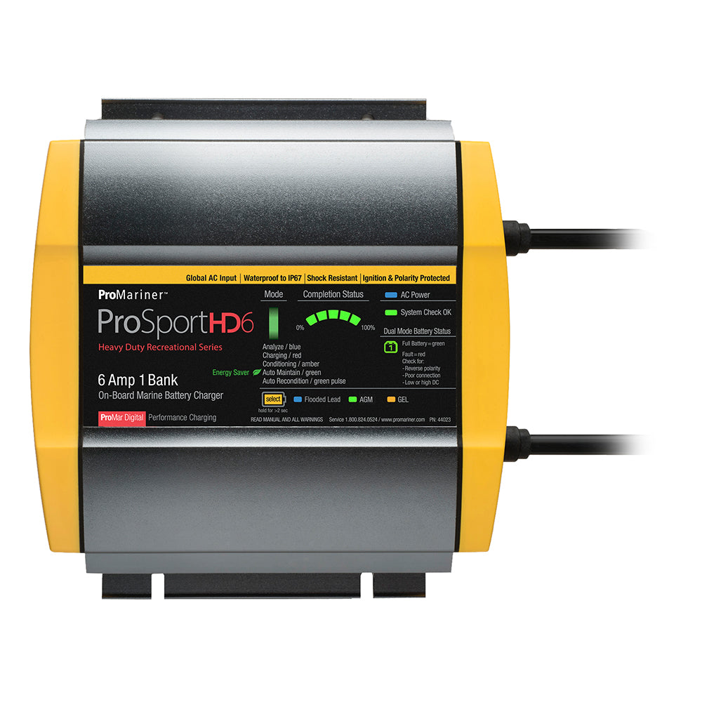 ProMariner ProSportHD 6 Global Gen 4 - 6 Amp - 1 Bank Battery Charger - Deckhand Marine Supply