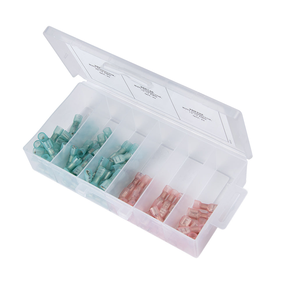 Ancor Heat Shrink Universal Speaker Connector Kit f/22-18/16-14 - Assorted 90 Piece - Deckhand Marine Supply
