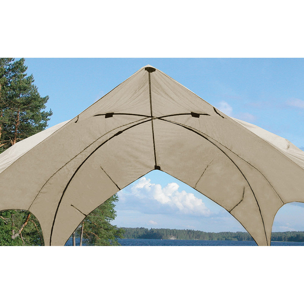 Taylor Made Pontoon Gazebo - Sand - Deckhand Marine Supply