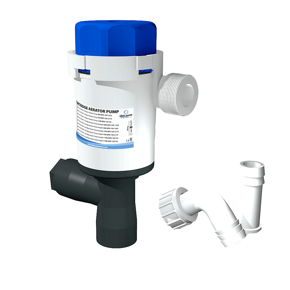 Albin Group Twinport Aerator Pump - 500 GPH - 12V - Deckhand Marine Supply