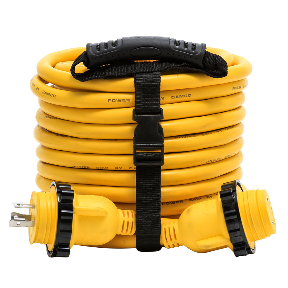 Camco 30 Amp Power Grip Marine Extension Cord - 50 M-Locking/F-Locking Adapter - Deckhand Marine Supply