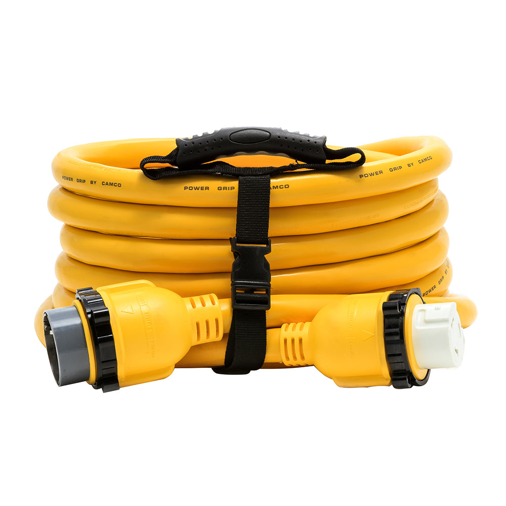 Camco 50 Amp Power Grip Marine Extension Cord - 25 M-Locking/F-Locking Adapter - Deckhand Marine Supply