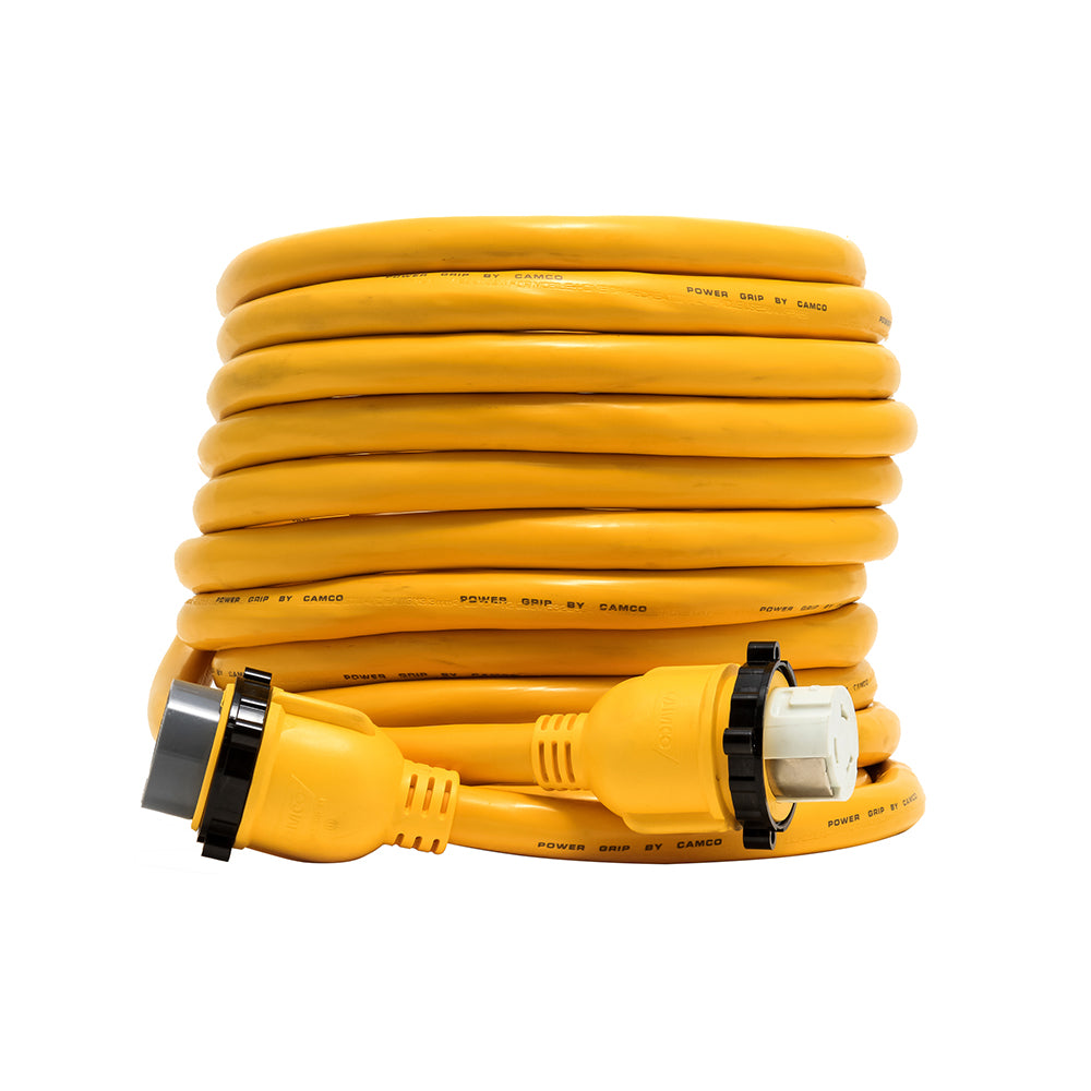 Camco 50 Amp Power Grip Marine Extension Cord - 50 M-Locking/F-Locking Adapter - Deckhand Marine Supply