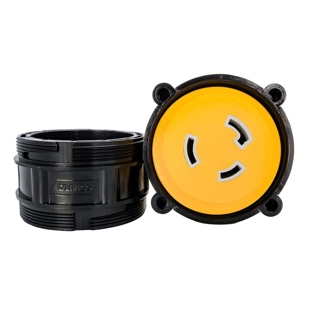 Camco 50AM/30AF Power Grip Marine 12" Locking Adapter - M-Lock/F-Locking Adapter - Deckhand Marine Supply
