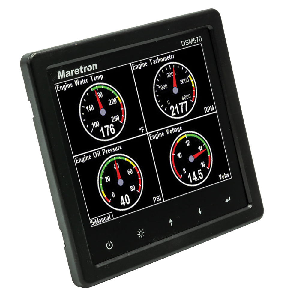 Maretron DSM570 5.7" High Resolution Color Display w/Black Enclosure - Deckhand Marine Supply