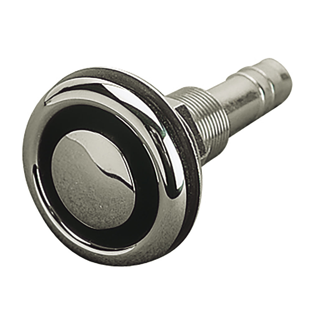 Sea-Dog Stainless Steel Flush Mount Gas Tank Vent 5/8" Hose - Straight - Deckhand Marine Supply
