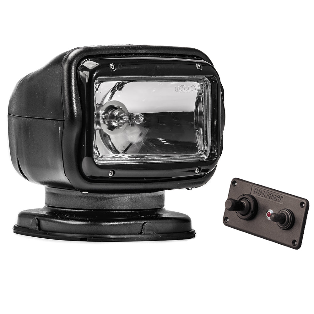 Golight Radioray GT Series Permanent Mount - Black Halogen - Hard Wired Dash Mount Remote - Deckhand Marine Supply