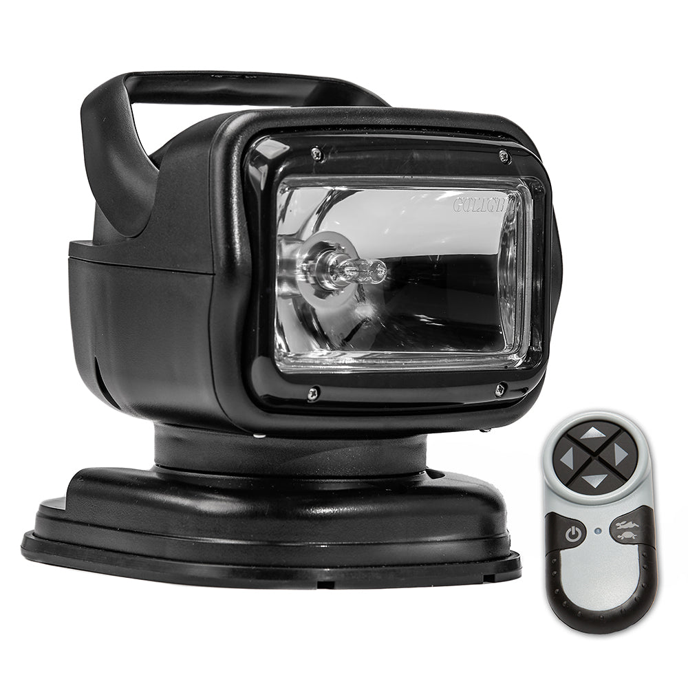 Golight Radioray GT Series Portable Mount - Black Halogen - Wireless Handheld Remote Magnetic Shoe Mount - Deckhand Marine Supply