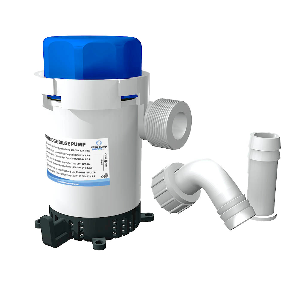 Albin Group Cartridge Bilge Pump 500GPH - 12V - Deckhand Marine Supply