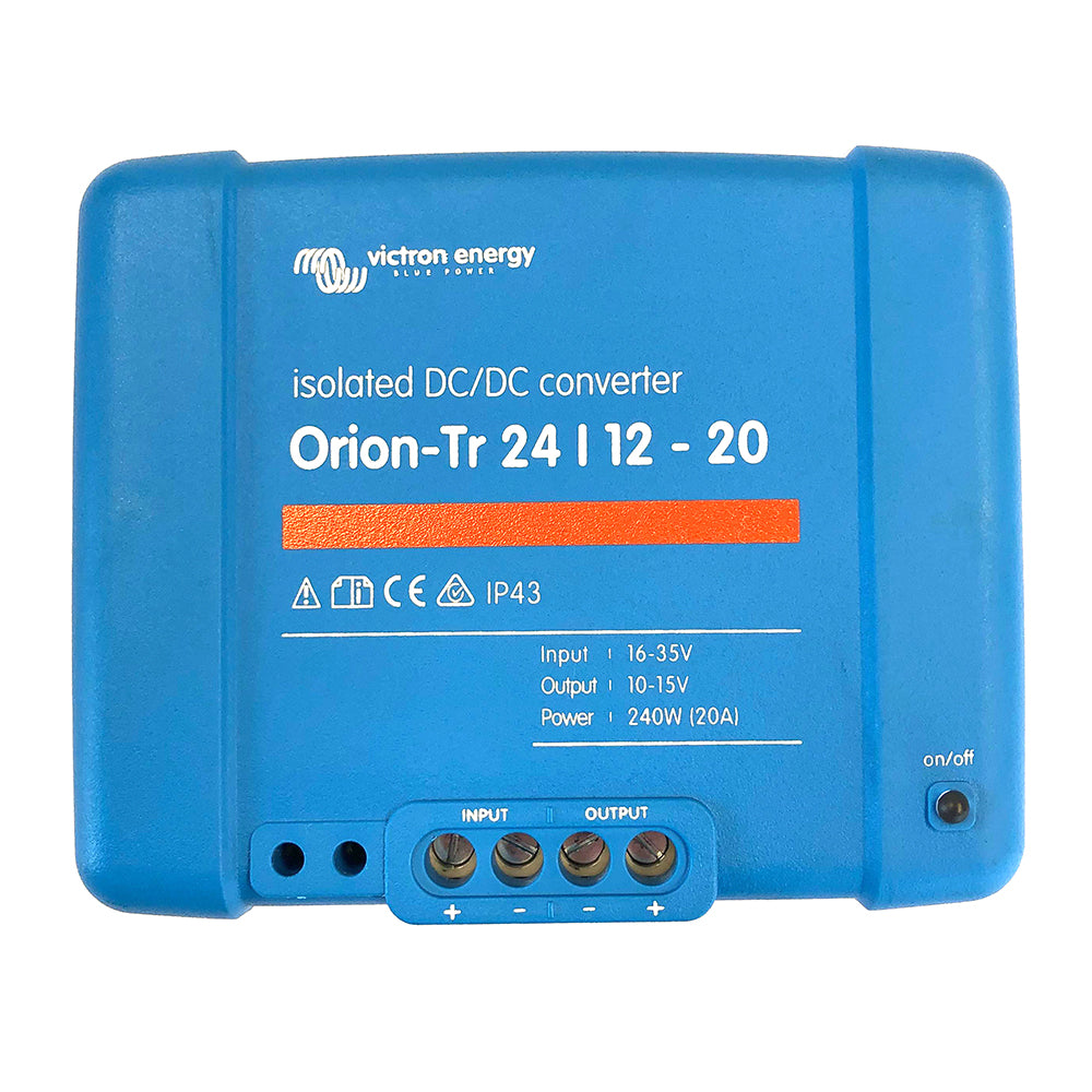 Victron Orion-TR DC-DC Converter - 24 VDC to 12 VDC - 20AMP Isolated - Deckhand Marine Supply