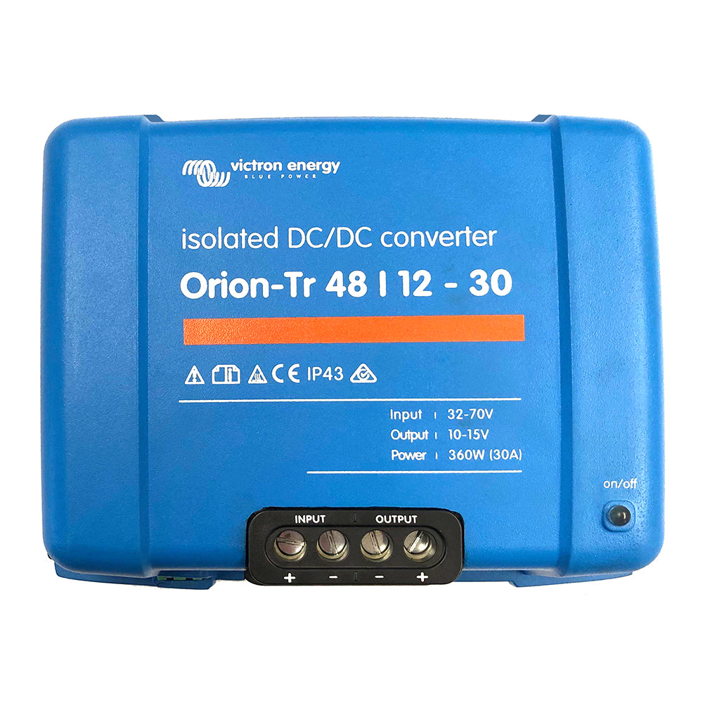 Victron Orion-TR DC-DC Converter - 48 VDC to 12 VDC - 30AMP Isolated - Deckhand Marine Supply