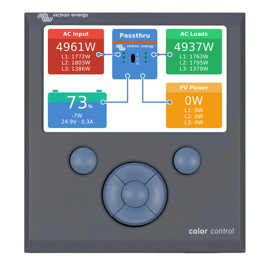 Victron Color Control GX Monitor - Button Control - Deckhand Marine Supply
