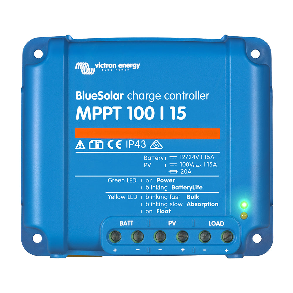Victron BlueSolar MPPT Charge Controller - 100V - 15AMP - UL Approved - Deckhand Marine Supply