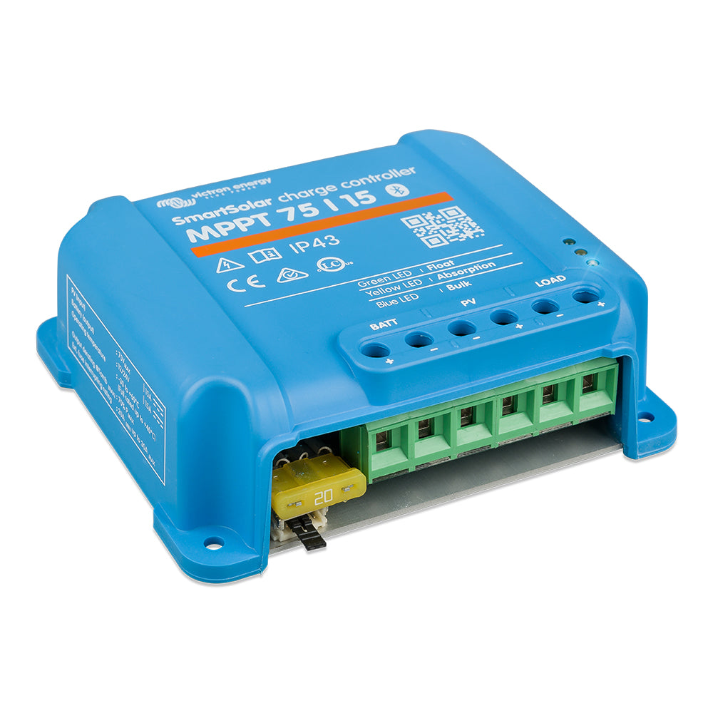 Victron SmartSolar MPPT Solar Charge Controller - 75V - 15Amp - UL Approved - Deckhand Marine Supply