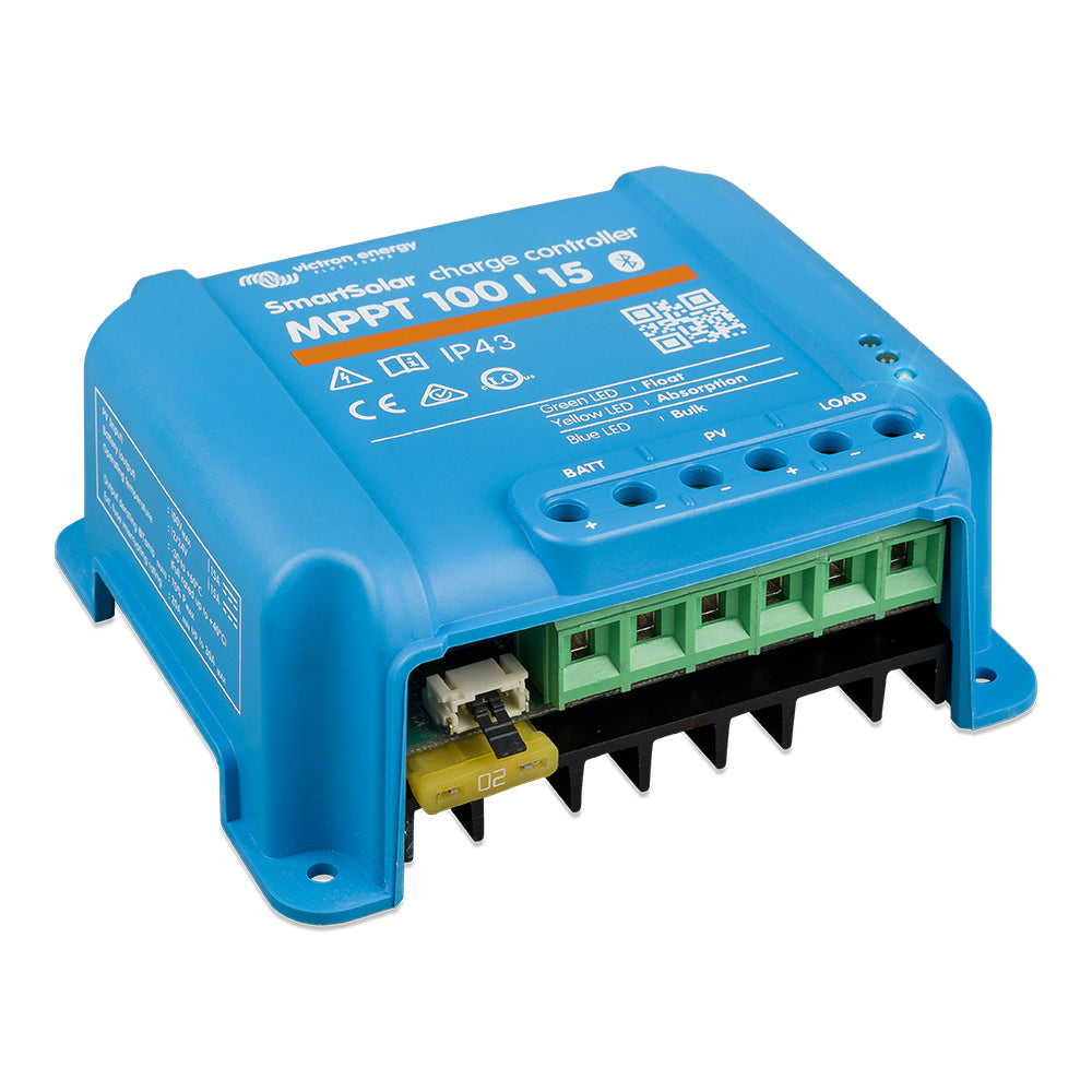 Victron SmartSolar MPPT Charge Controller - 100V - 15AMP - UL Approved - Deckhand Marine Supply