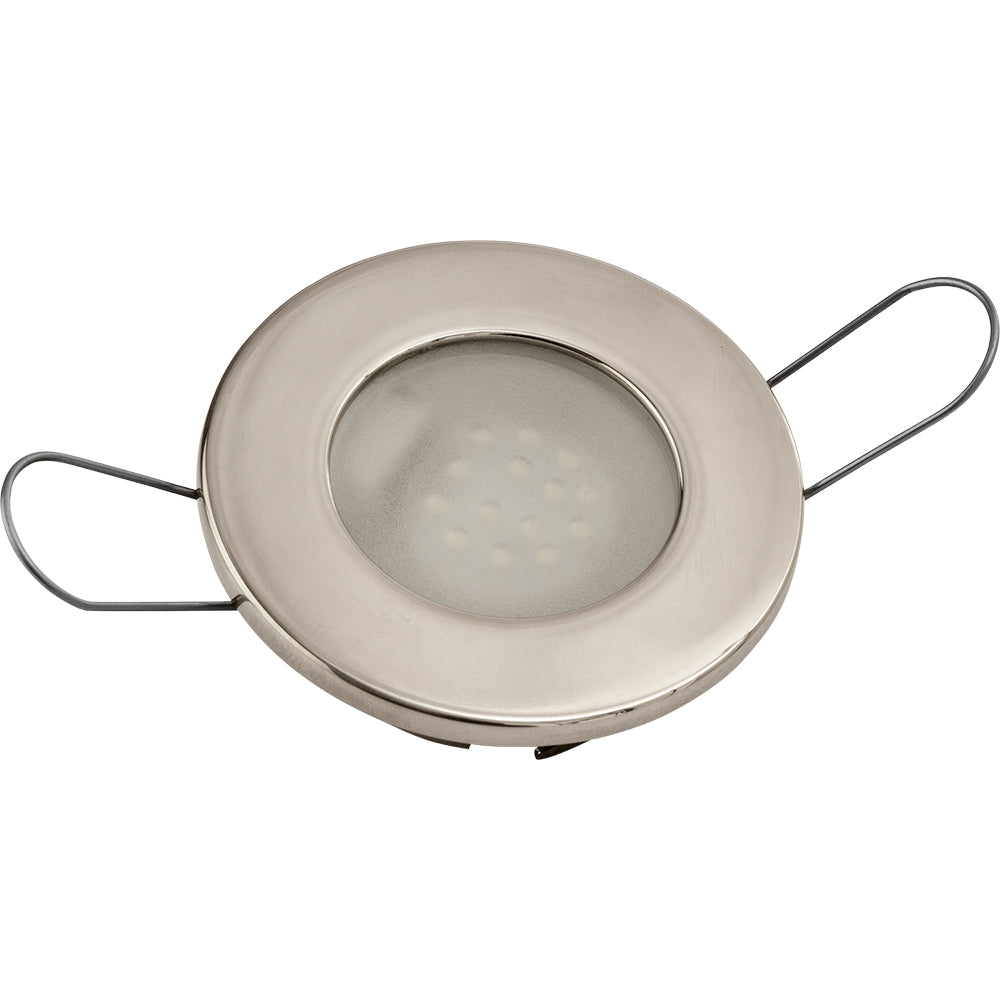 Sea-Dog LED Overhead Light - Brushed Finish - 60 Lumens - Frosted Lens - Stamped 304 Stainless Steel - Deckhand Marine Supply
