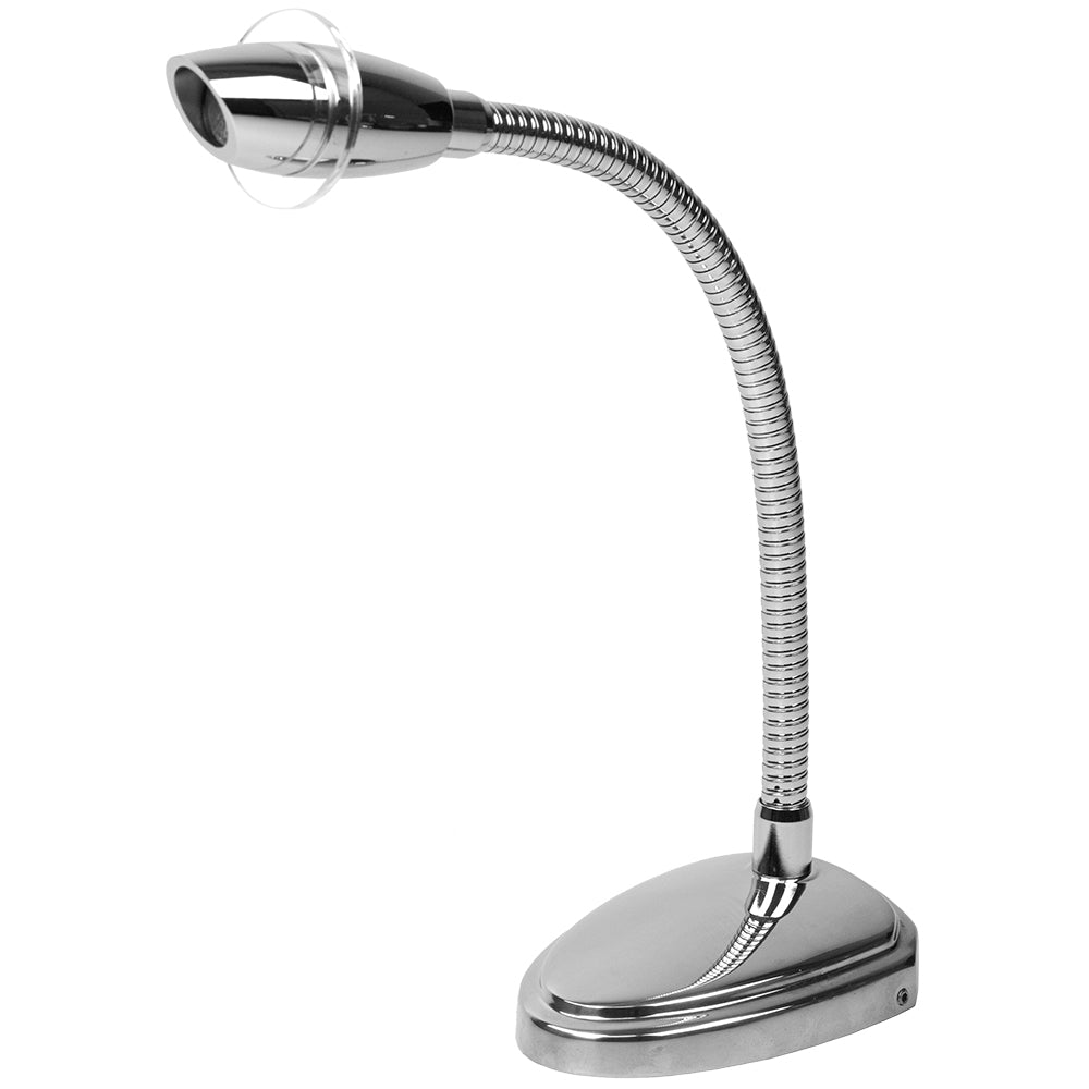 Sea-Dog Deluxe High Power LED Reading Light Flexible w/Touch Switch - Cast 316 Stainless Steel/Chromed Cast Aluminum - Deckhand Marine Supply