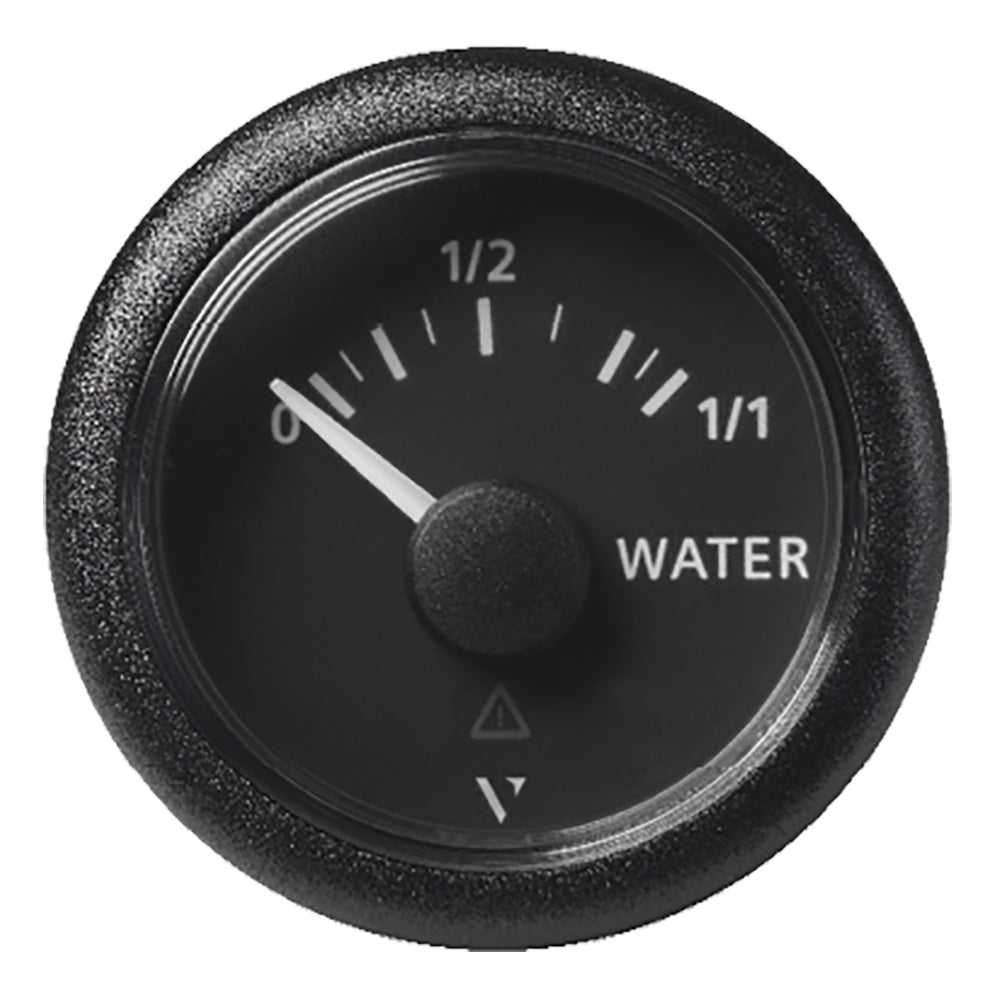 Veratron 52MM (2-1/16") ViewLine Fresh Water Resistive - 3 to180 OHM - Black Dial  Round Bezel - Deckhand Marine Supply