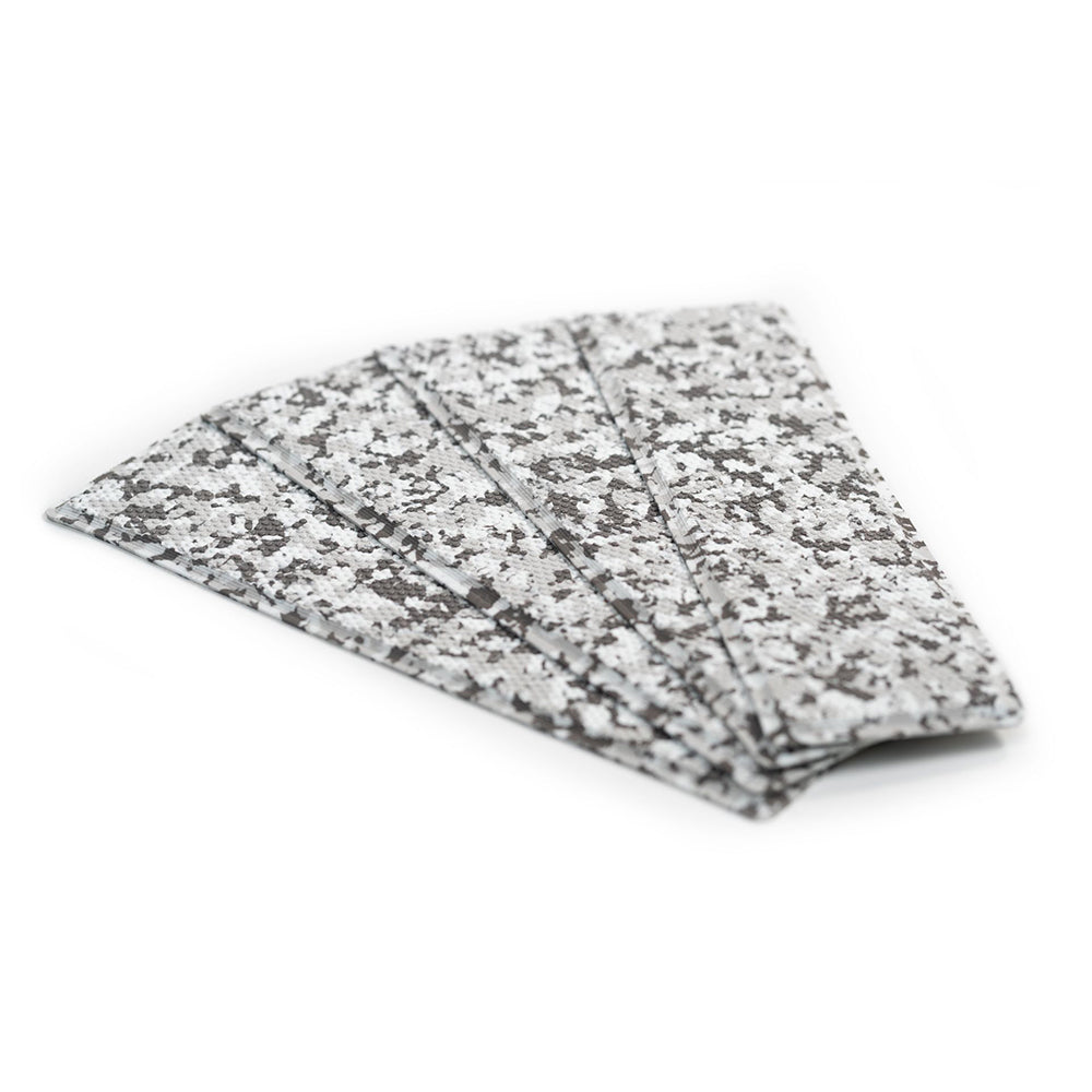 SeaDek Embossed 4-Piece Step Kit - Snow Camo - Deckhand Marine Supply