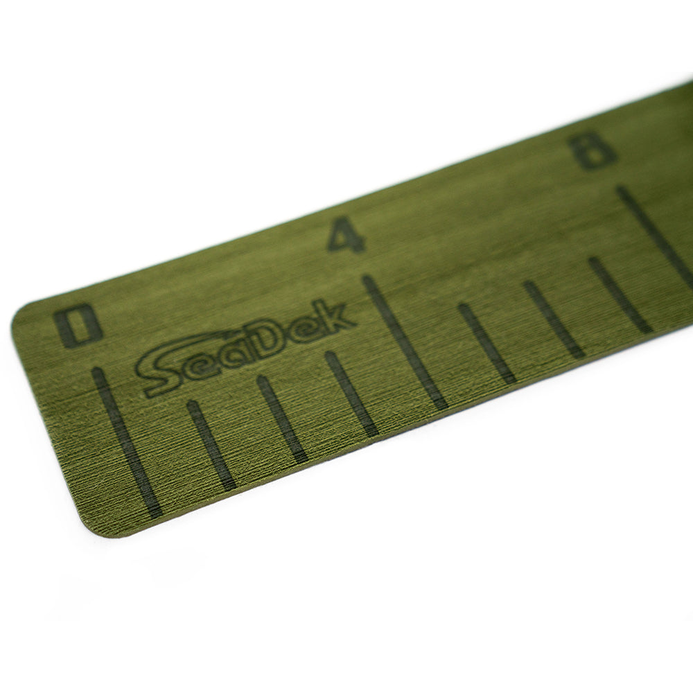 SeaDek 36" Fish Ruler - Olive Green w/SeaDek Logo - Deckhand Marine Supply