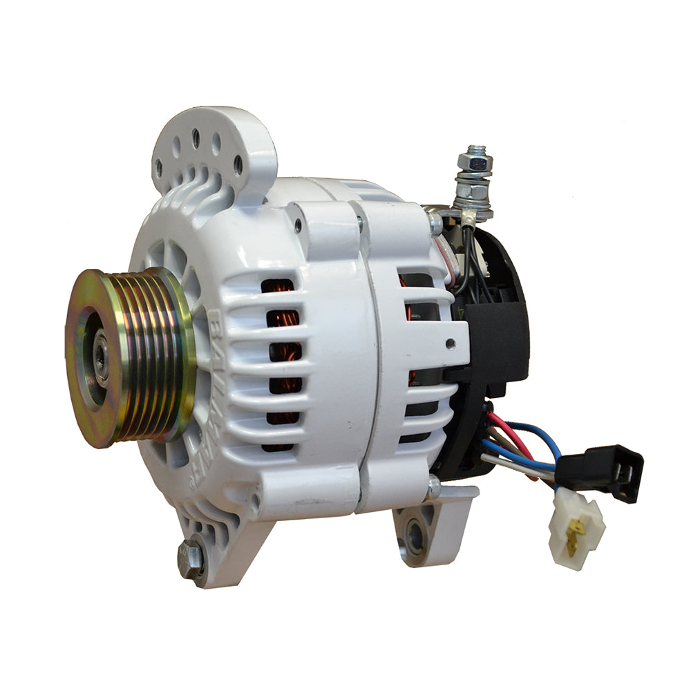 Balmar Alternator 120 Amp 12V 3.15" Dual foot Saddle Single K6 Pulley w/Isolated Grounding - Deckhand Marine Supply