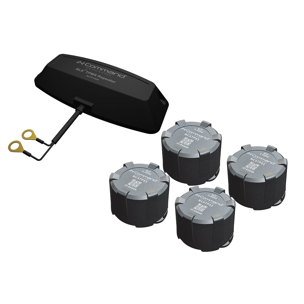 iN-Command Tire Pressure Monitoring System - 4 Sensor  Repeater Package - Deckhand Marine Supply