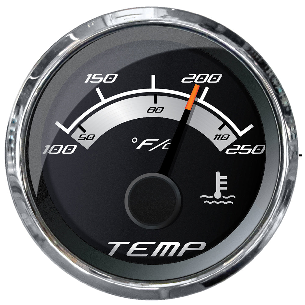 Faria Platinum 2" Water Temp Gauge (100-250F) - Deckhand Marine Supply