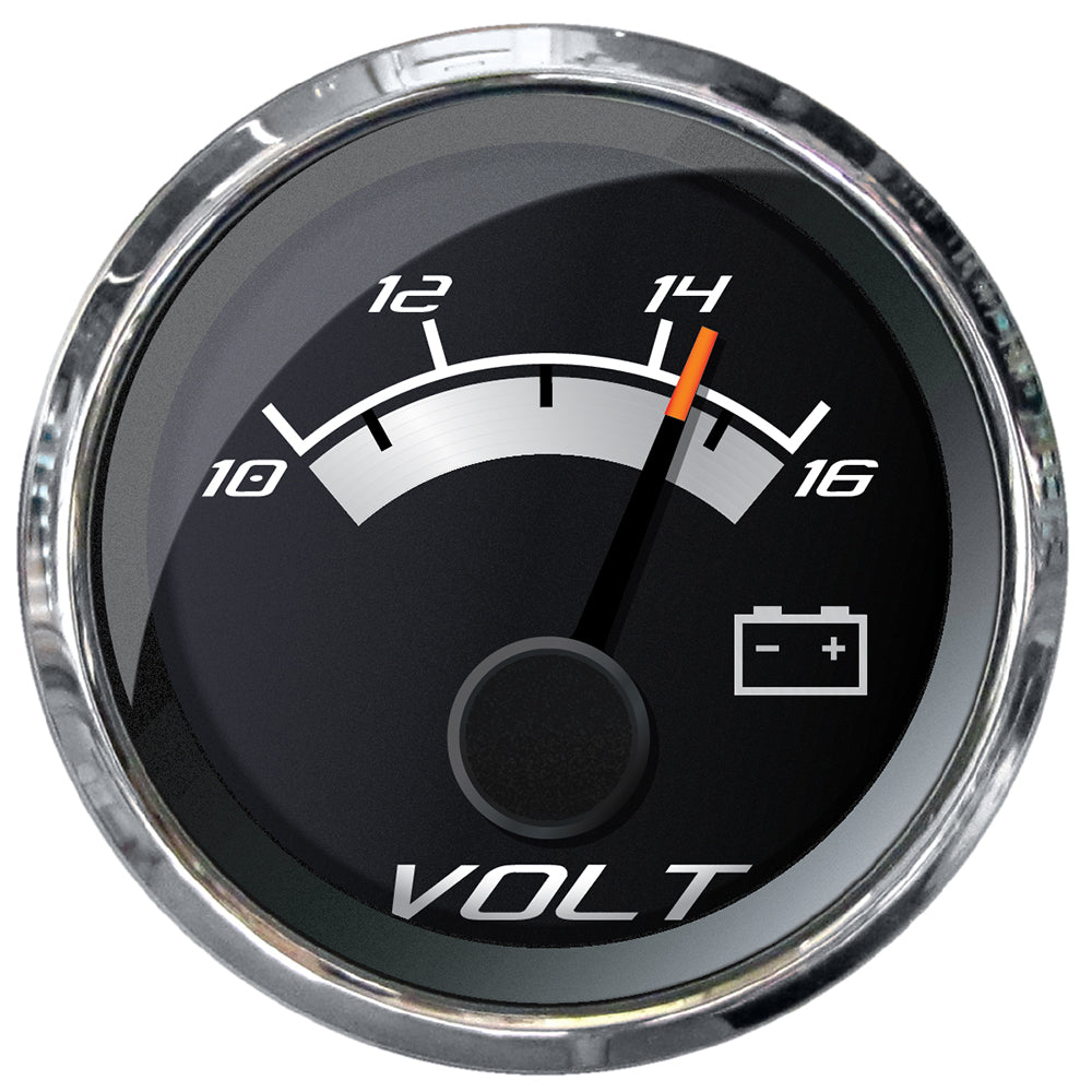 Faria Platinum 2" Voltmeter (10-16 VDC) - Deckhand Marine Supply