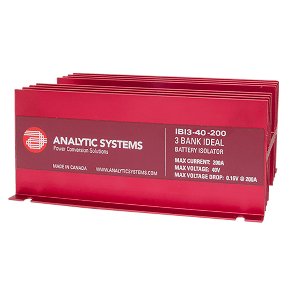 Analytic Systems 200A, 40V 3-Bank Ideal Battery Isolator - Deckhand Marine Supply