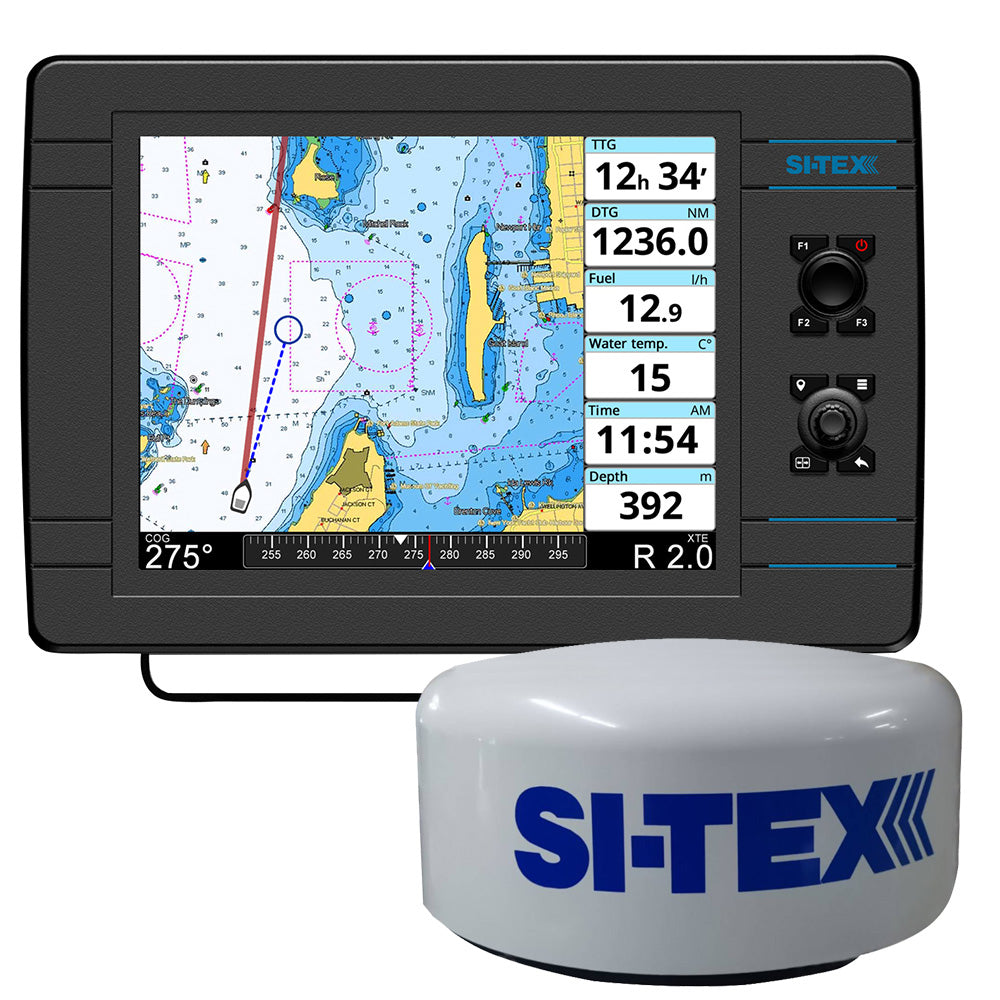 SI-TEX NavPro 1200 w/MDS-15 WiFi 20" Hi-Res Digital Radome Radar w/15M Cable - Deckhand Marine Supply