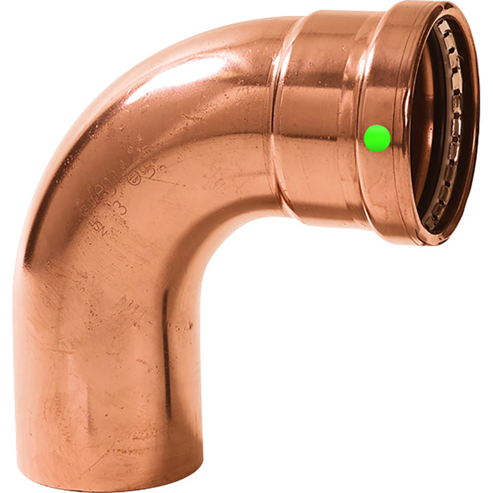 Viega ProPress 2-1/2" - 90 Copper Elbow - Street/Press Connection - Smart Connect Technology - Deckhand Marine Supply