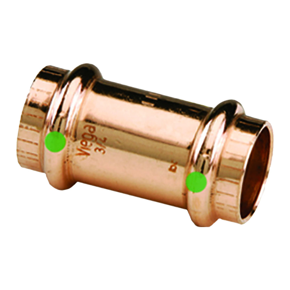 ProPress 1-1/2" Copper Coupling w/Stop - Double Press Connection - Smart Connect Technology - Deckhand Marine Supply