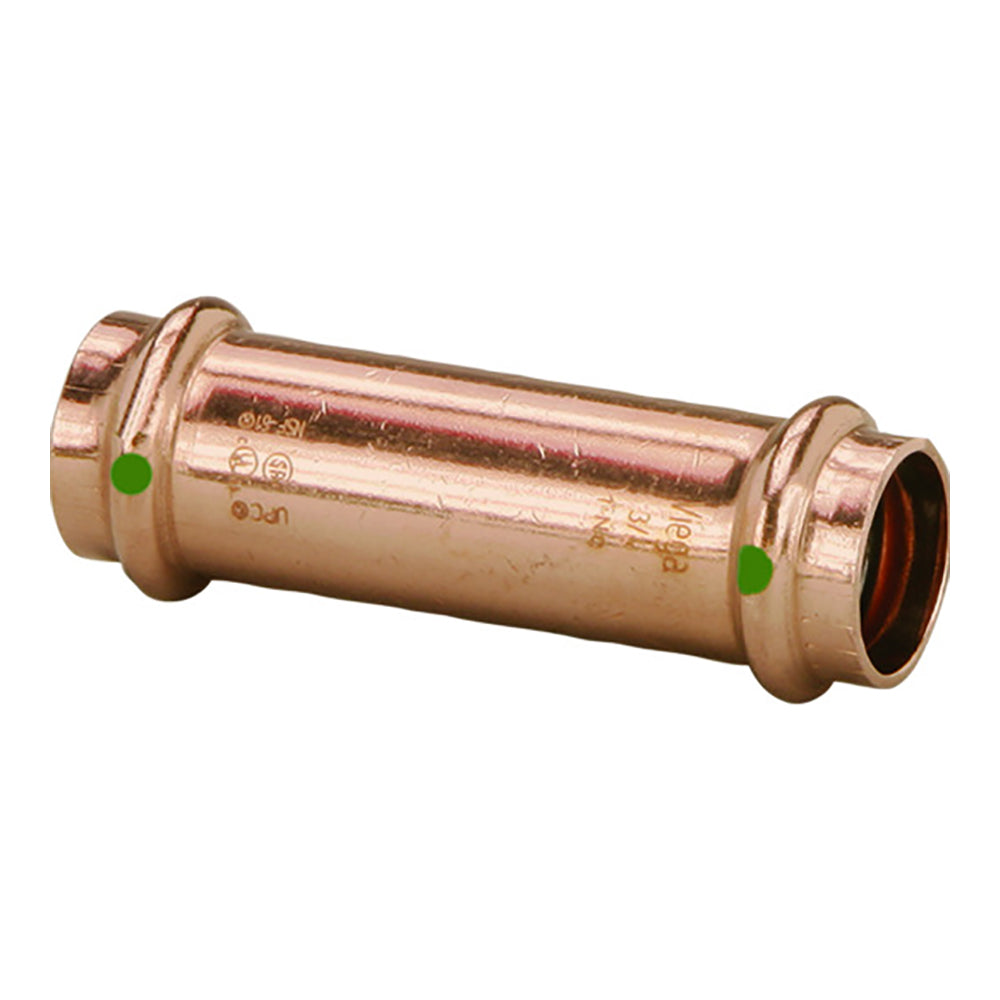 Viega ProPress 3/4" Extended Coupling w/o Stop - Double Press Connection - Smart Connect Technology - Deckhand Marine Supply