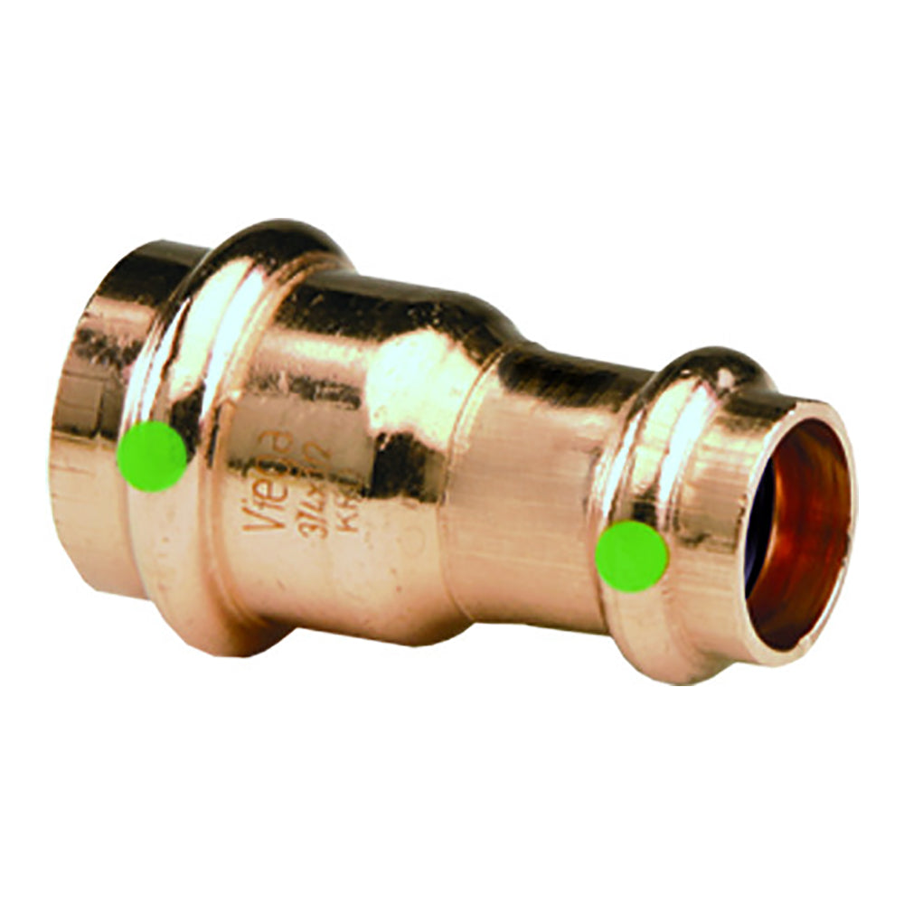 Viega ProPress 3/4" x 1/2" Copper Reducer - Double Press Connection - Smart Connect Technology - Deckhand Marine Supply